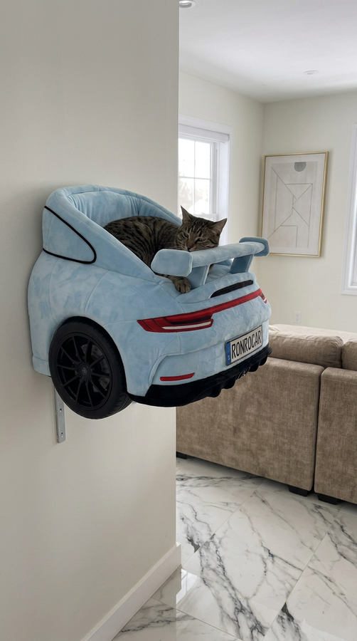RonroCar cama de pared para gatos